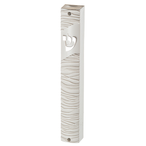 [UK23404] Plastic mezuzah 15 cm white